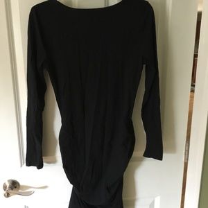 Black crumpled dress